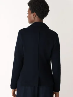 Whistles Blue Slim Jersey Jacket^Women Blazers