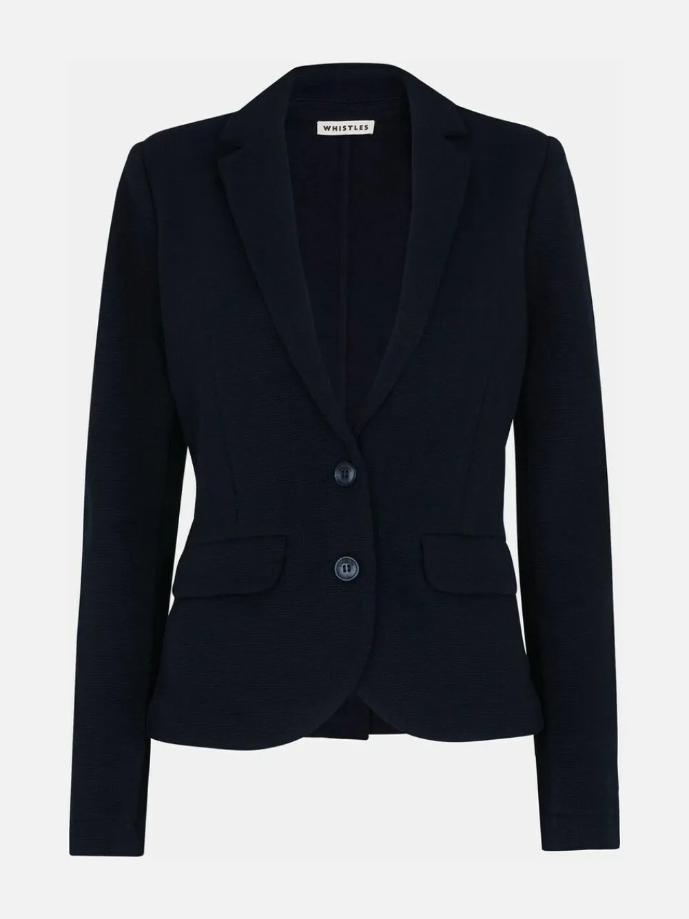 Whistles Blue Slim Jersey Jacket^Women Blazers