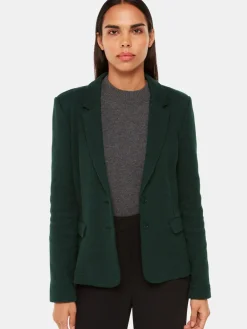 Outlet Whistles Green Slim Jersey Jacket