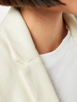 Whistles White Slim Jersey Jacket^Women Blazers