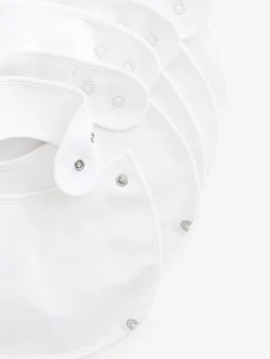 Next White 100% Cotton Baby Bibs 5 Pack^ Unisex|Bibs