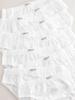 Next 100% Cotton Briefs 10 Pack (1.5-16yrs) White