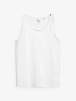Next White 100% Cotton Layering Vests 10 Pack^ Loungewear|Nightwear
