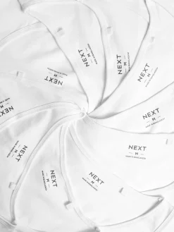 Next White 100% Cotton Layering Vests 10 Pack^ Loungewear|Nightwear