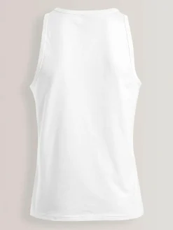 New Next 100% Cotton Layering Vests 5 Pack White