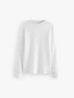 Discount Next White 100% Cotton Long Sleeve T-Shirts 3 Pack (1.5-16yrs)