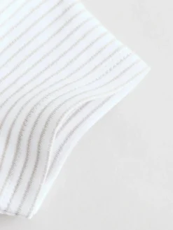 Next White 100% Cotton Two Way Zip Romper Sleepsuits 3 Pack (0mths-3yrs)^BOY Unisex|Nightwear