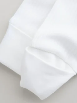 Next White 100% Cotton Two Way Zip Baby Footless Sleepsuits 3 Pack (0mths-2yrs)^BOY Multipacks|Baby Boys