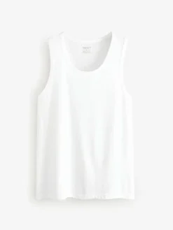 Next 100% Cotton Vests 4 Pack^ Nightwear|Underwear