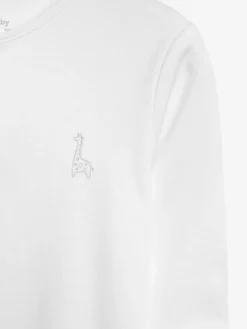 Best Next White 3 Pack 100% Cotton Baby Sleepsuits (0-18mths)