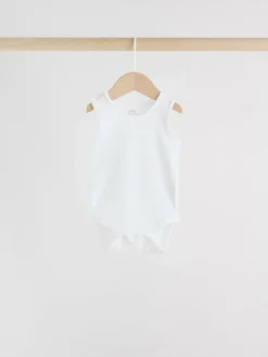 Next White 5 Pack Baby Vest Bodysuits^BOY Baby Boys|Baby Boys