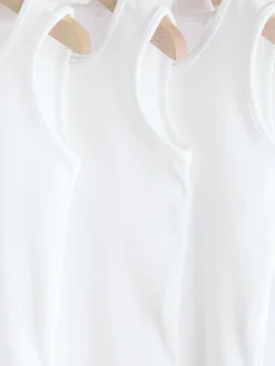 Next White 5 Pack Baby Vest Bodysuits^BOY Baby Boys|Baby Boys