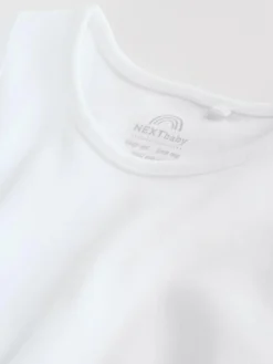 Next White 5 Pack Baby Vest Bodysuits^BOY Baby Boys|Baby Boys