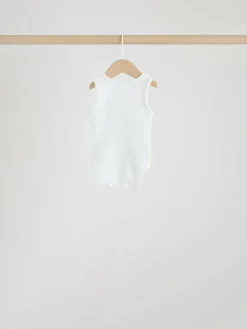 Outlet Next White 10 Pack Baby Vest Bodysuits