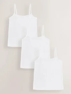 Sale Next White 3 Pack Cami Vest (1.5-16yrs)