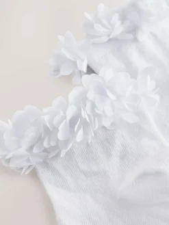 New Next 2 Pack Cotton Rich Bridesmaid Ankle Socks White