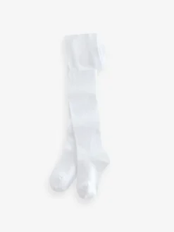 Online Next 5 Pack Cotton Rich School Tights White