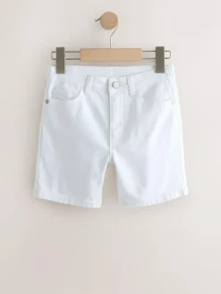 Clearance Next 2 Pack Denim Shorts (3-16yrs) White