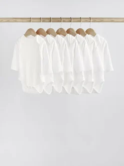 Outlet Next White 7 Pack Essential Baby Long Sleeve Bodysuits