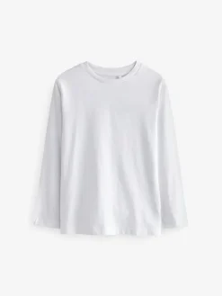 Best Next White 5 Pack Long Sleeve T-Shirts (3-16yrs)