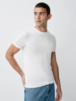 Online Next 5 Pack Modal Layering T-Shirt White