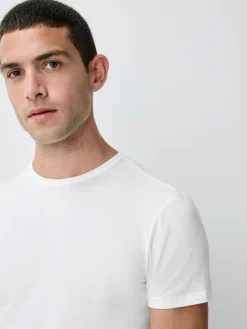 Online Next 5 Pack Modal Layering T-Shirt White
