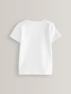 Online Next 2 Pack Short Sleeve T-Shirts (3mths-7yrs) White