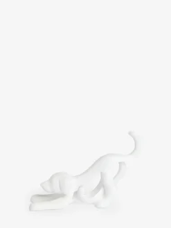 Outlet Next White Abstract Ribbon Dog Ornament