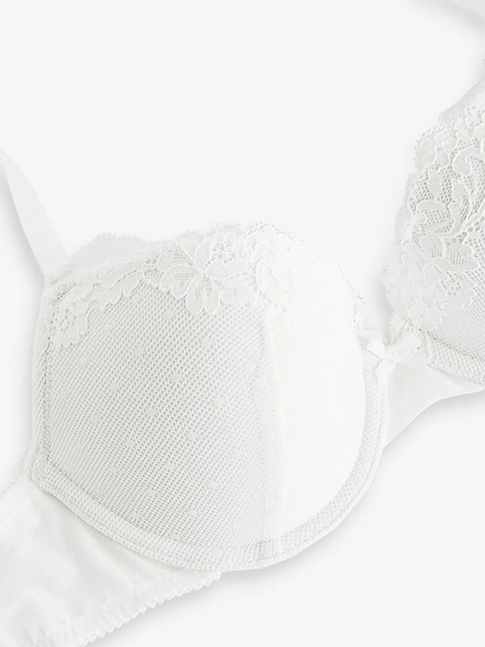 Online Next A-DD Push Up Padded Balcony Bra White