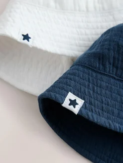 Next Baby Bucket Hats 2 Pack (0mths-2yrs)^BOY Hats