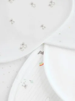 New Next White Animal Print Baby Bibs 5 Pack