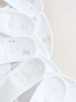 Next White Baby Bib 5 Pack^ Unisex|Bibs