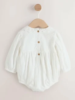 Best Next White Baby Bloomer Romper (0mths-2yrs)