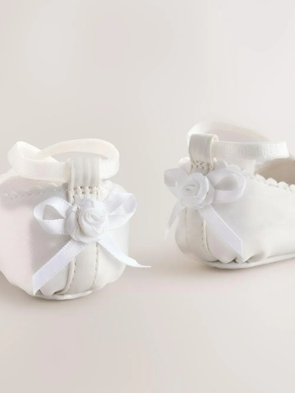 Sale Next White Baby Bow Occassion Shoes (0-24mths)