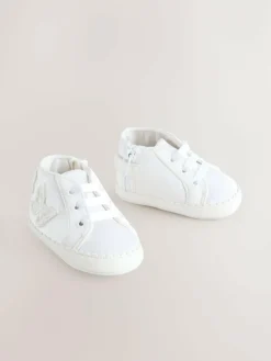 New Next Baby High Top Trainers (0-24mths) White