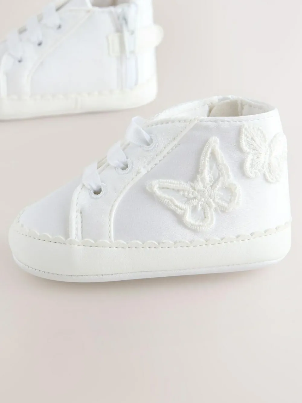 New Next Baby High Top Trainers (0-24mths) White