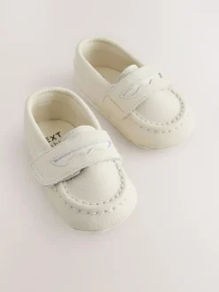 Discount Next White Baby Loafer Shoes (0-2mths)