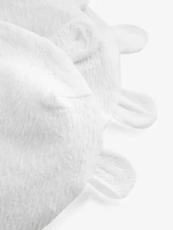 Sale Next Beanie Jersey Baby Hats 3 Pack (0-12mths) White