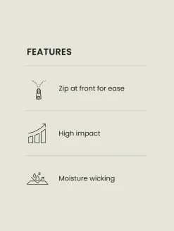 Next B-GG Active Sports High Impact Dry Tech Zip Front Bra^Women Dd+ Range|Bras