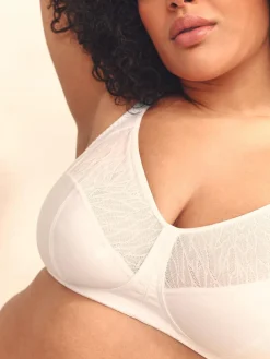 New Next B-H Total Support Full Cup Non Wire Cotton Ultimate Comfort Bra White