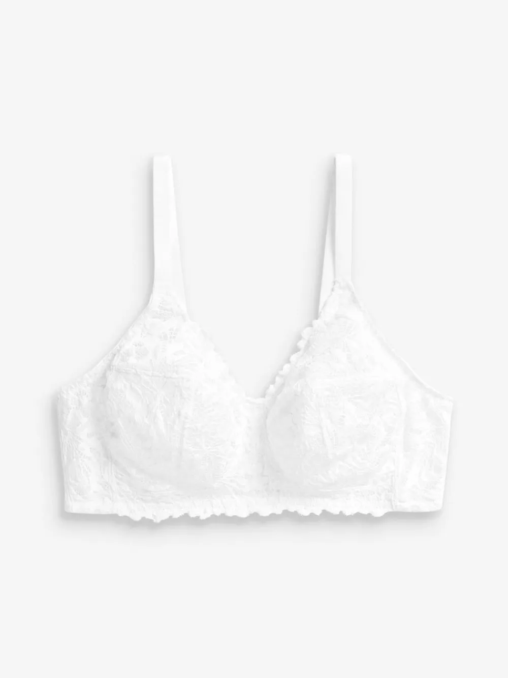 Outlet Next B-H Total Support Non Pad Non Wire Full Cup Lace Ultimate Comfort Bra White