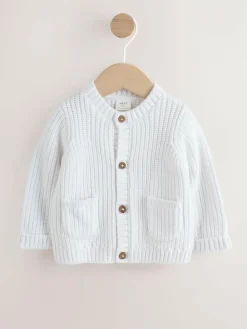 Next White Born In 2026 Baby Cardigan^BOY Unisex|Knitwear