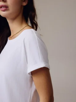 Next White Cap Sleeve T-Shirt^Women Nightwear