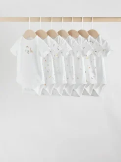 Next White Character 7 Pack Baby Short Sleeve Bodysuits^BOY Unisex|Bodysuits & Vests