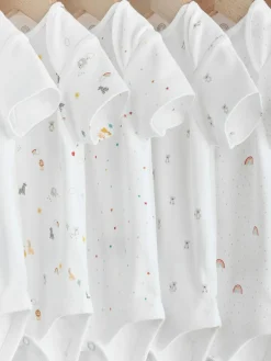 Next White Character 7 Pack Baby Short Sleeve Bodysuits^BOY Unisex|Bodysuits & Vests
