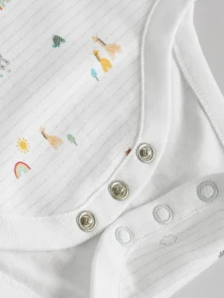 Next White Character 7 Pack Baby Short Sleeve Bodysuits^BOY Unisex|Bodysuits & Vests