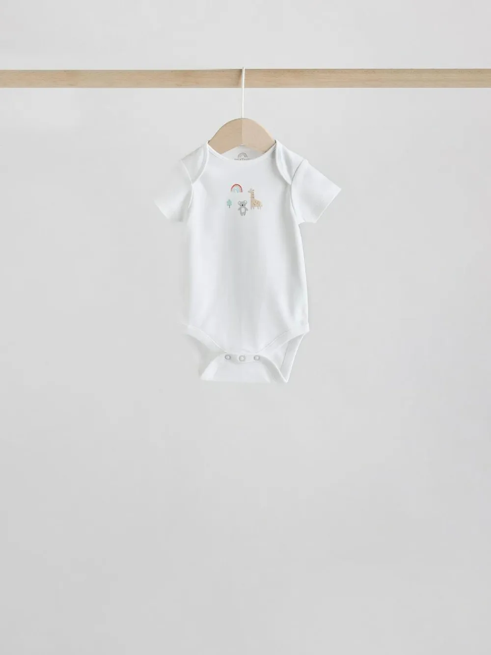 Sale Next White Character 5 Pack Baby Short Sleeve Bodysuits