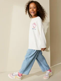 Sale Next White Charm Long Sleeve Sequin Top (3-16yrs)