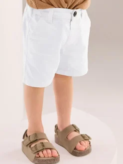 Online Next White Chino Shorts (3mths-7yrs)