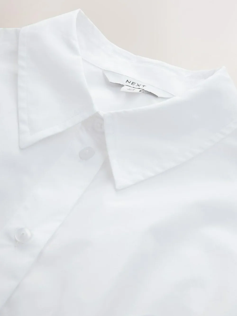 Next Cinched Waist Fitted Shirt White
